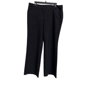 Women’s Ladies Petite Worthington Curvy Fit Black Boot Cut Trouser Pants 14P